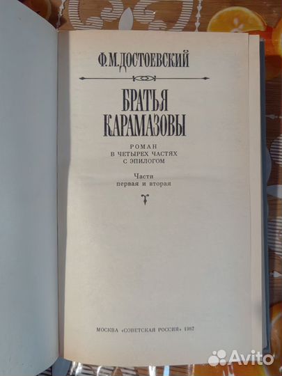 Братья Карамазовы, книга