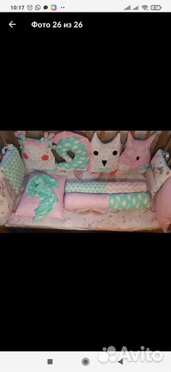 Бортики в детскую кроватку