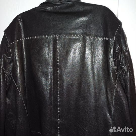 Кожаная куртка мужская 56 58раз