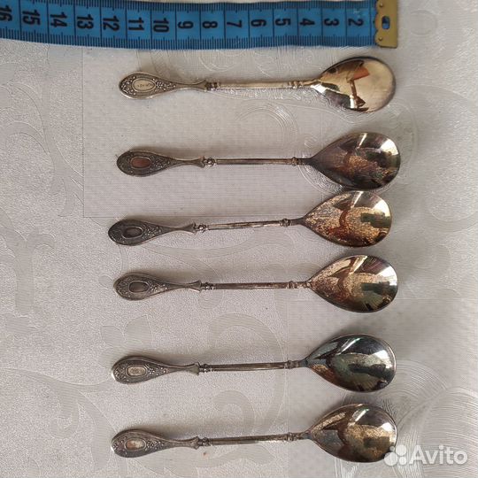 Кофейные ложечки мельхиор, серебро