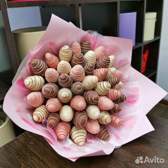 Букет из клубники в шоколаде