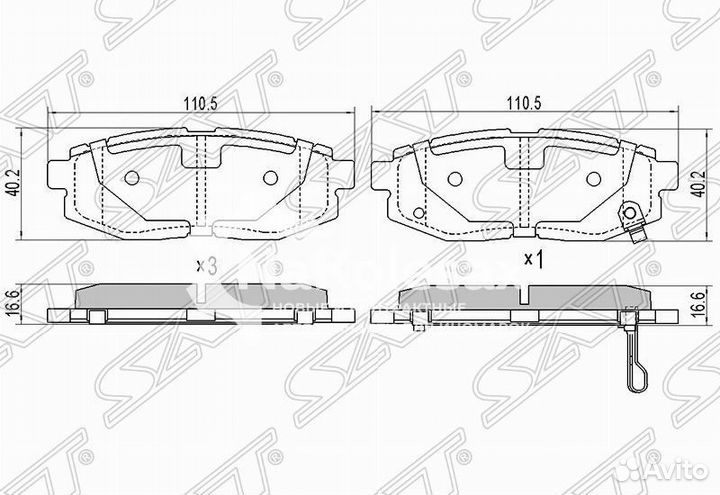 Колодки тормозные зад subaru BRZ 12/impreza GR/GH