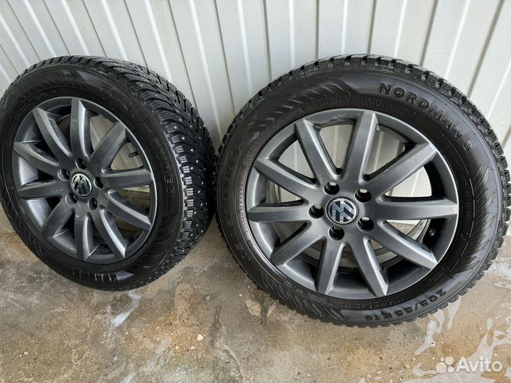 Зимние колеса в сборе 205/55 R16 volkswagen