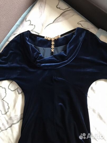 Вечернее платье бархат в пол