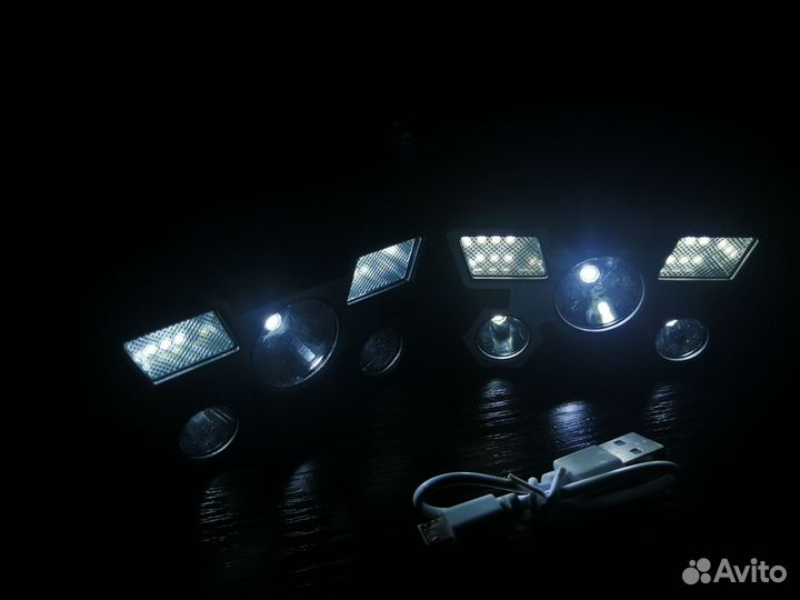 Налобный фонарик аккумуляторный