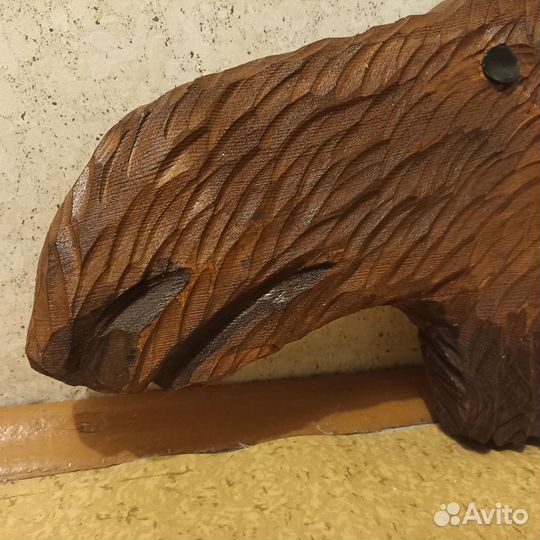 Резная лосиная голова / медальон