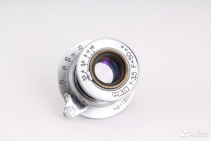 Объектив фэд 50 mm f/ 3.5 №178088 резьба М39