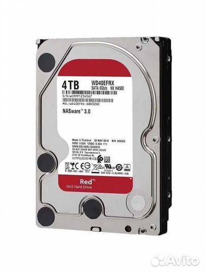 4тб Жесткий диск Western Digital Red wd40efrx