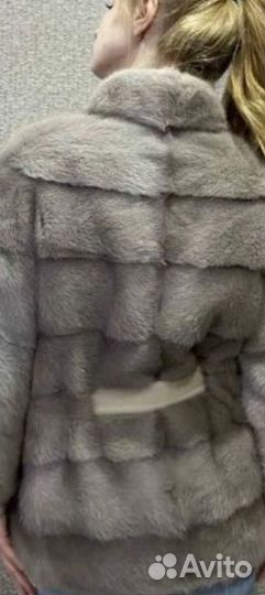 Шуба норка, серый цвет, одета пару раз автоледи
