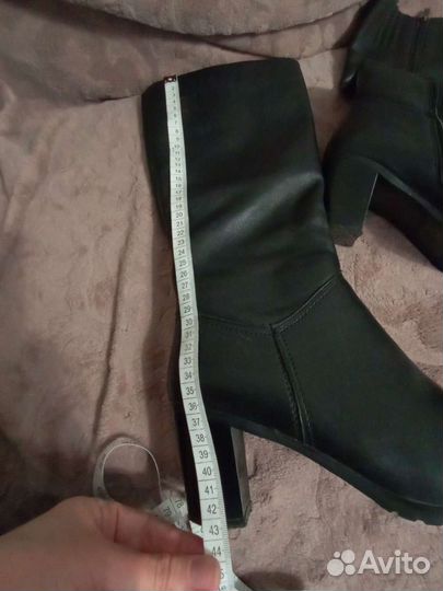 Сапоги зимние кожаные 40 размер