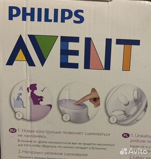 Молокоотсос электрический avent philips