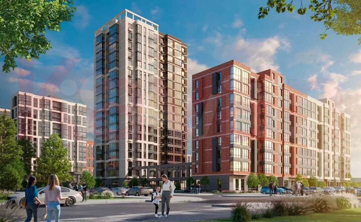 3-к. квартира, 75,6 м², 7/16 эт.