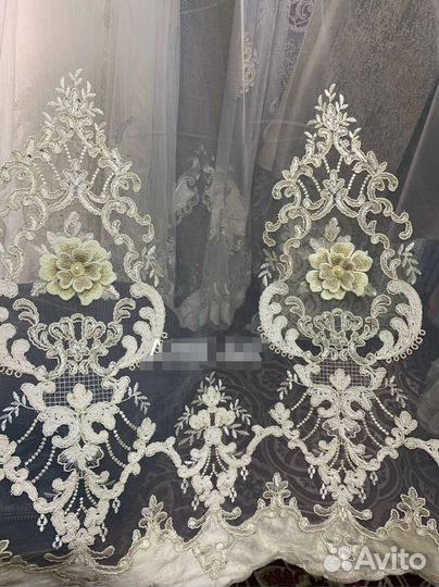 Тюль Новый со стразами