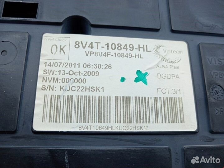 Панель приборная (щиток приборов), Ford Kuga 1 (20