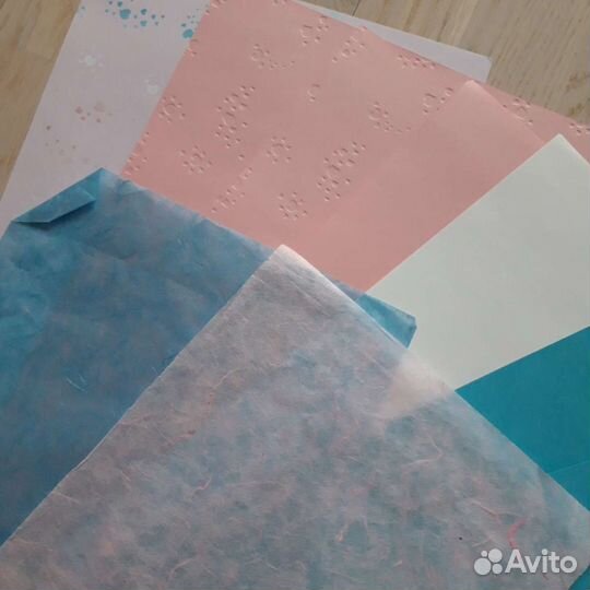 Набор для скрапбукинга Folia Baby (розово-голубой)