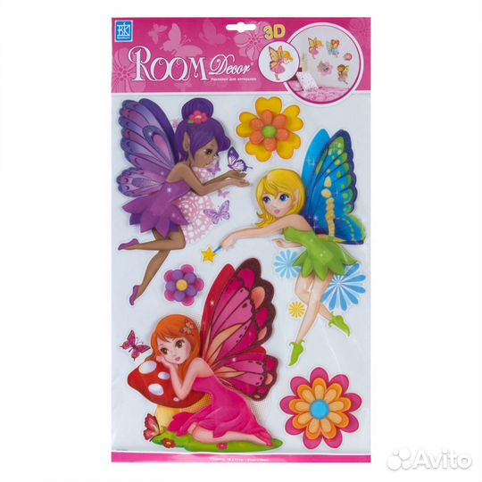 Наклейка 3D Вингс RCA 0501