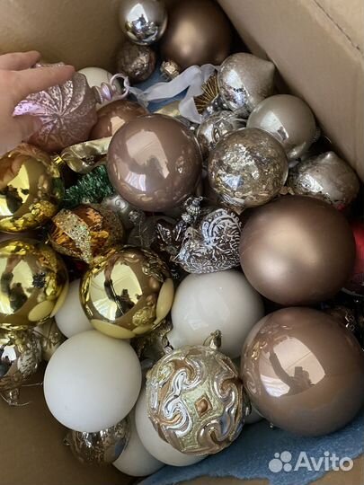 Новогодние игрушки стекло