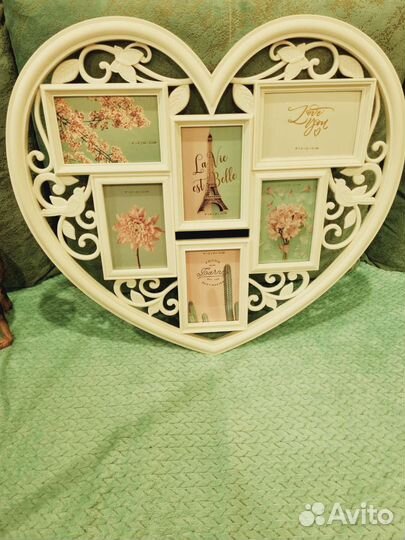 Рамка для фотографий в виде сердца