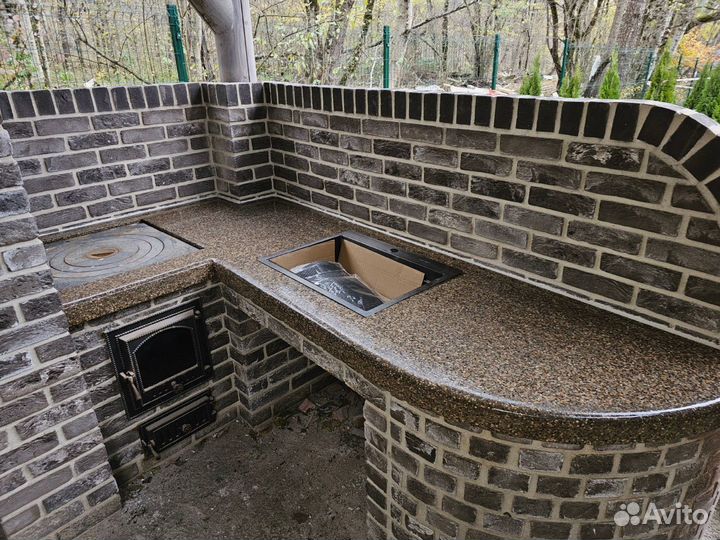 Столешница на заказ для мангального комплекса