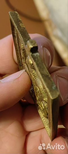 Икона Георгий Победоносец медная плашка