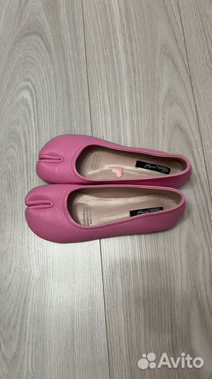 Балетки натуральная кожа розовые 39/40 размер