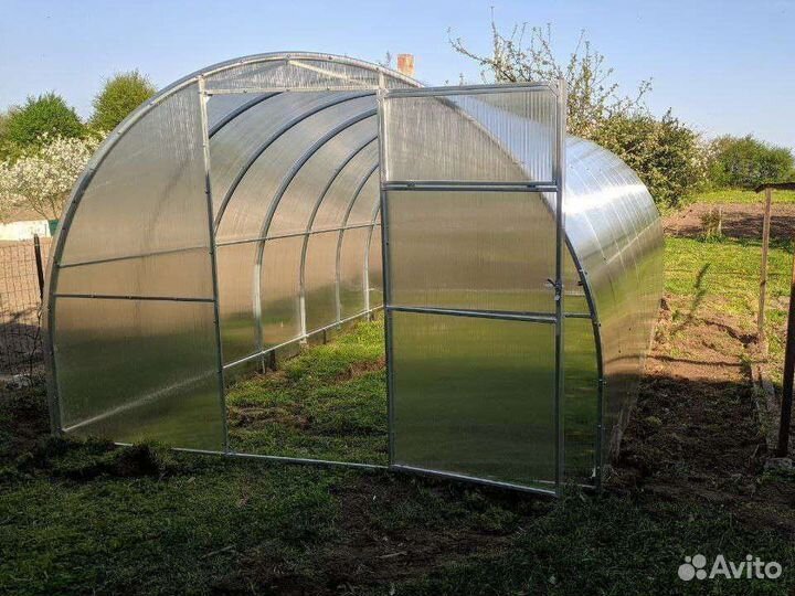 Теплица усиленная поликарбонат, рассрочка, кредит