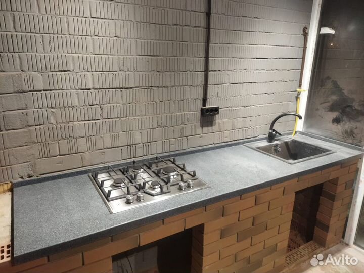 Столешница для кухни из акрилового камня