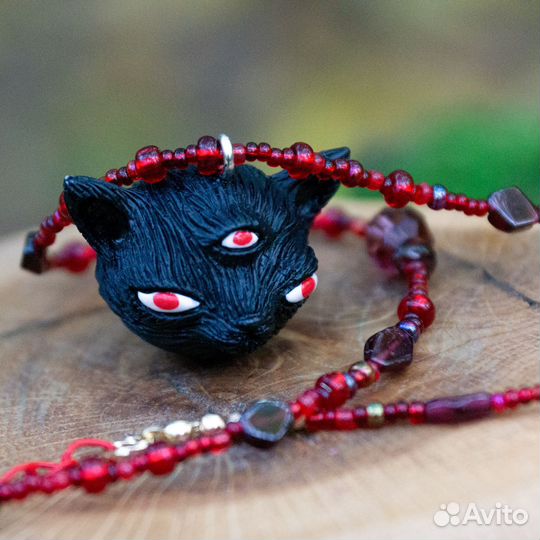 Подвеска Трёхглазый ведьмин кот