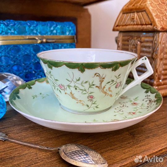 Чайная пара Кузнецов Царская Россия