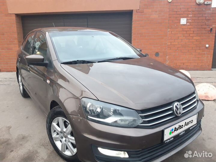 Volkswagen Polo 1.6 AT, 2015, 105 200 км