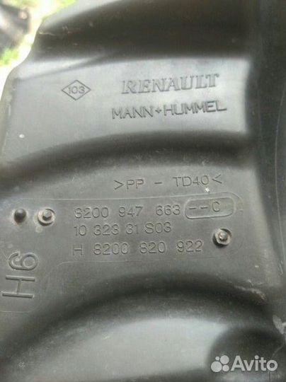 Корпус воздушного фильтра Renault Megane 3 EZ0/1