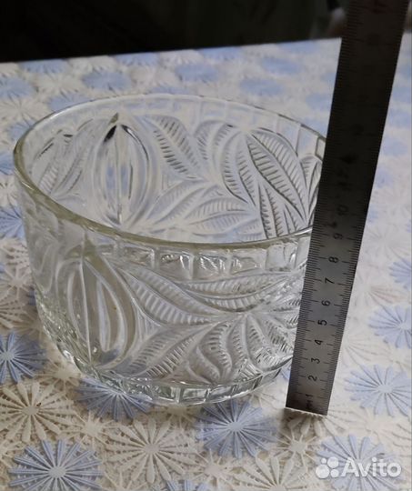 Ваза прозрачное стекло СССР