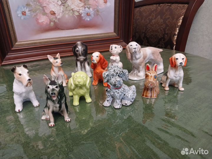 Фарфоровые статуэтки собак германия