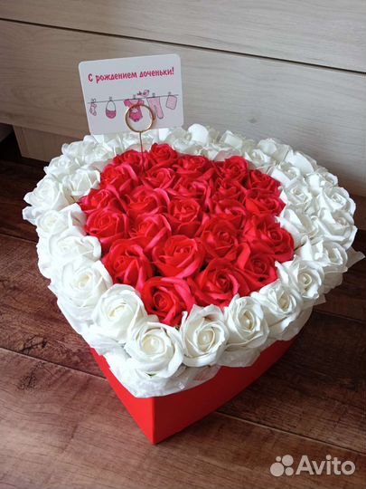 Букет из мыльных роз