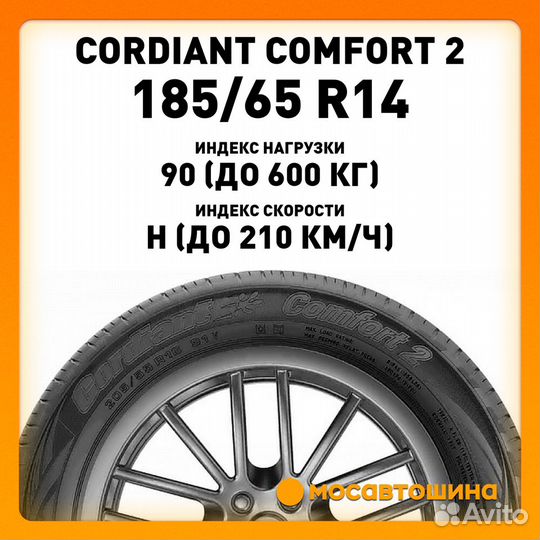 Cordiant Comfort 2 185/65 R14 90H