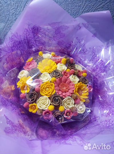 Зефирные, шоколадные букеты, шоколадные открытки