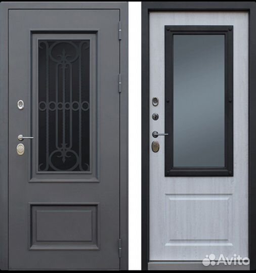 Дверь Уличная термо Аляска со Стеклопакетоми