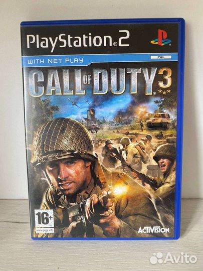 PS2 Call Of Duty 3 лицензионный диск