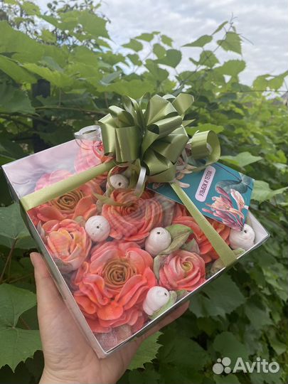 Букет зефирных цветов