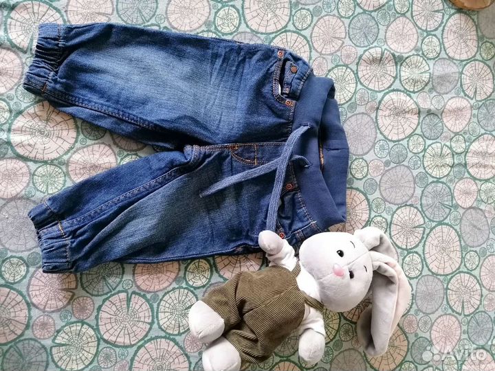 Джинсы эйч энд эм, h&m, 2-4 месяца+кофта