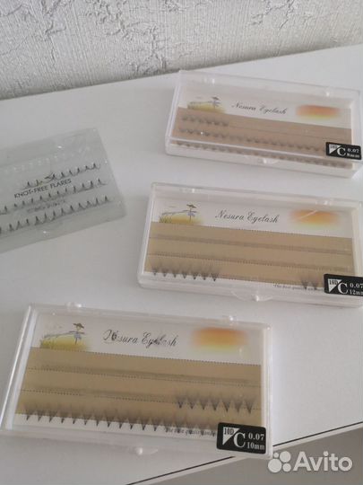 Ресницы пучки б/у остатки