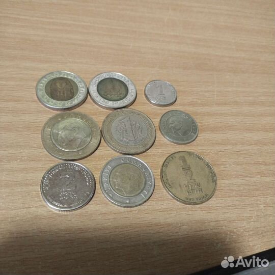 Набор монет Египет Израиль Турция