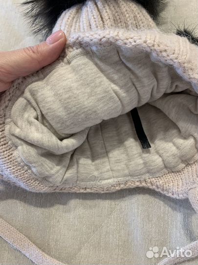 Шапка зимняя для девочки 50 52