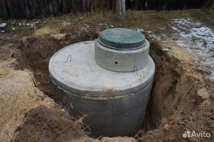 Септик из бетонных колец/Канализация для дома