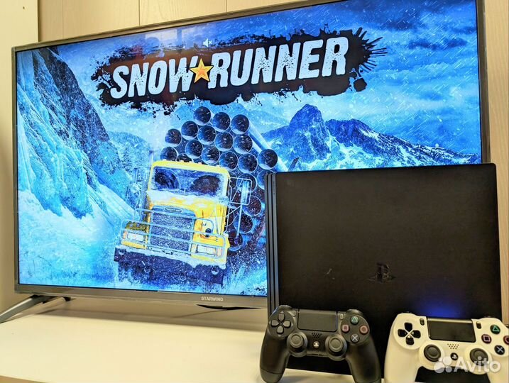 Прошитая ps4 pro 2tb + 50 игр + 2 геймпада