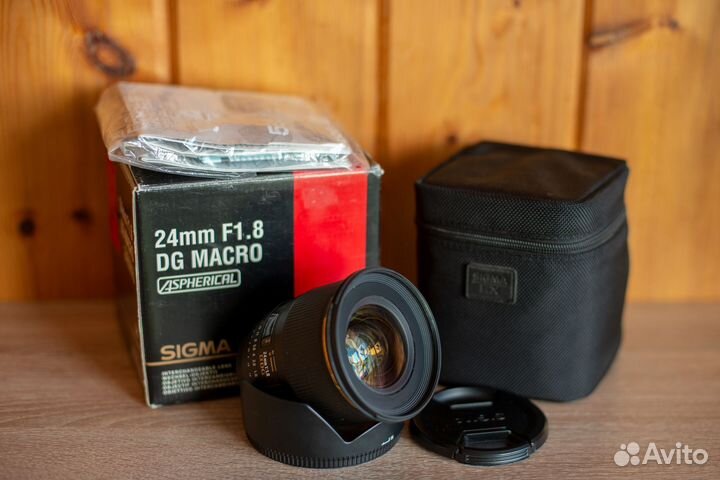 Объектив Sigma 24 mm f1.8 EX DG macro Nikon F