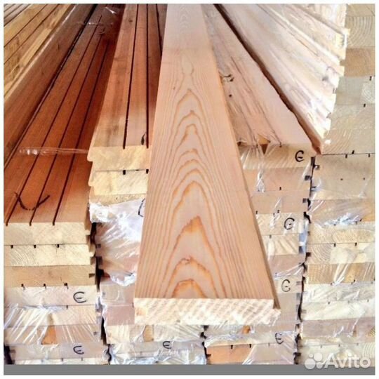 Доска Обрезная,Строганная,Лиственница