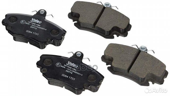 Колодки тормозные дисковые 301002 Valeo