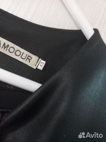 Вечернее платье под кожу 46- 48р