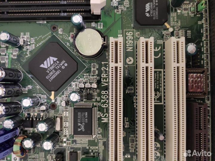 Материнская плата ms 6368 ver 2.1 + процессор